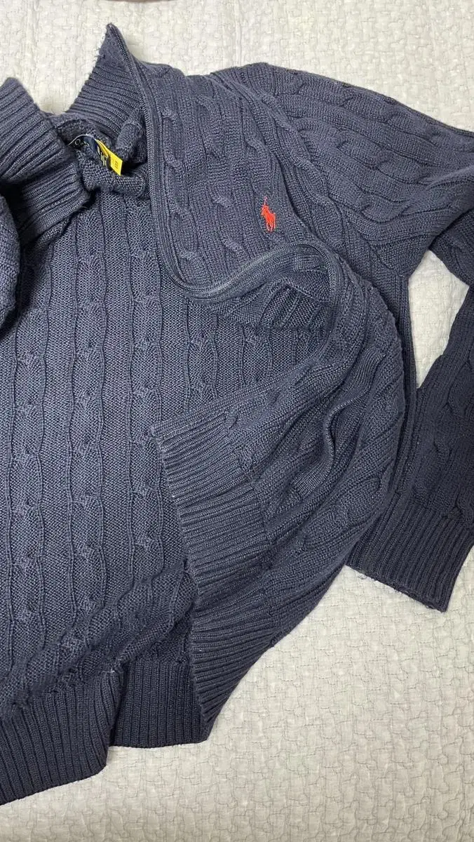 (Genuine) Polo Navy Blue Cardigan