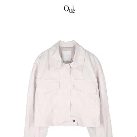 Ouie 우이 442 wrinkle crop pocket jacket (