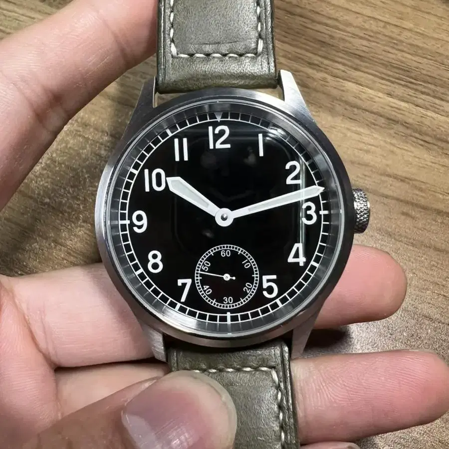 파일럿 매뉴얼 수동식 시계 43mm