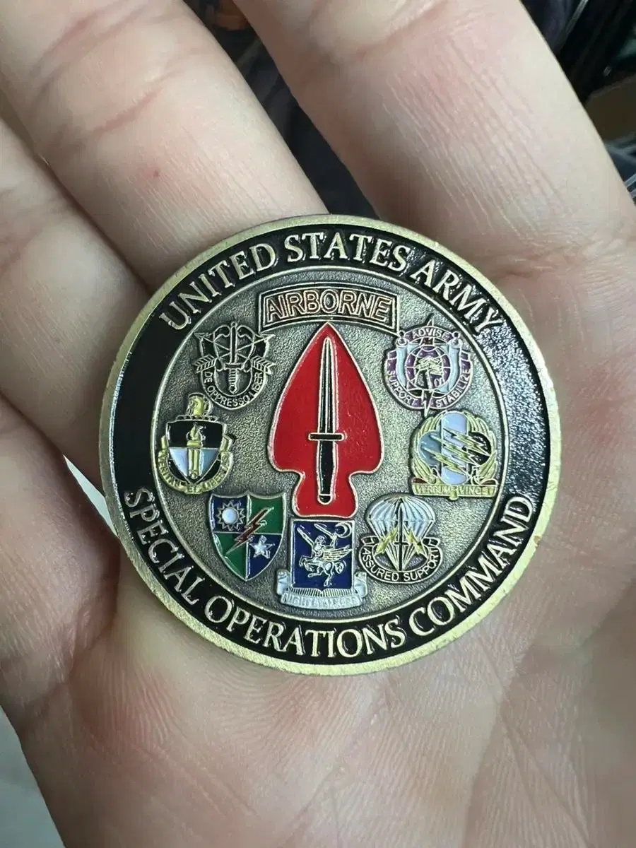 미군(US Army) 특수부대 엠뷸럼 코인 주화