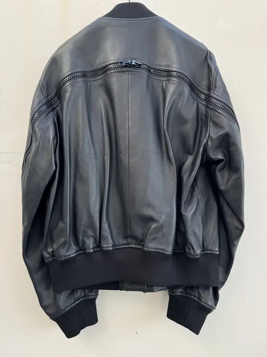 DRIES VAN NOTEN Leather back zip bomber DRIES VAN NOTEN Jacket MA1