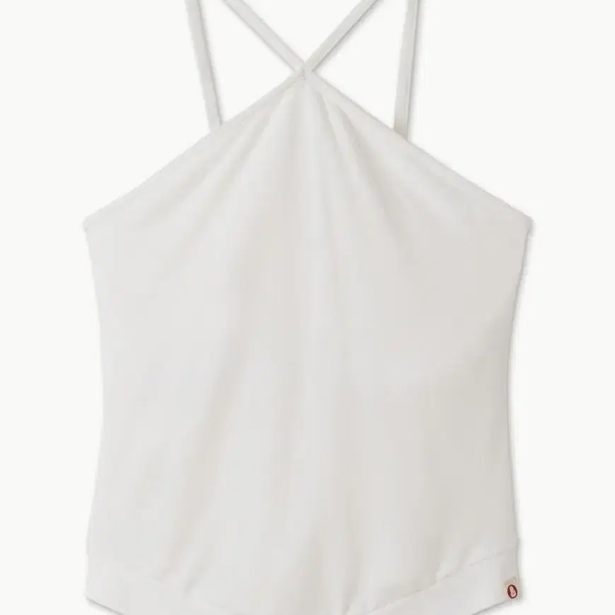 부디무드라 Diamond halter tank top_White