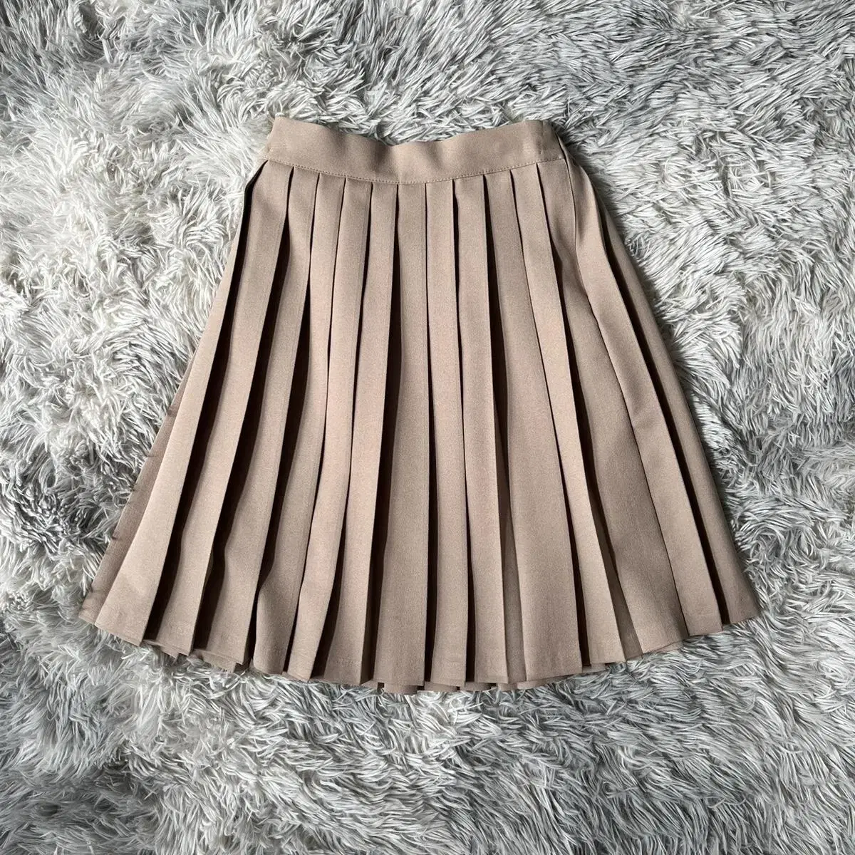 Shop Fairy Beige Pleated Skirt