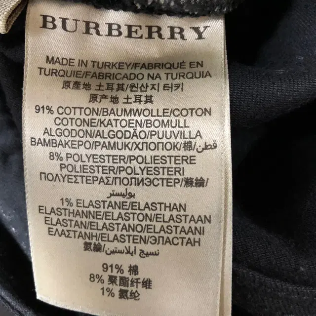 [ BURBERRY ] 버버리 블랙컬러 데님 팬츠