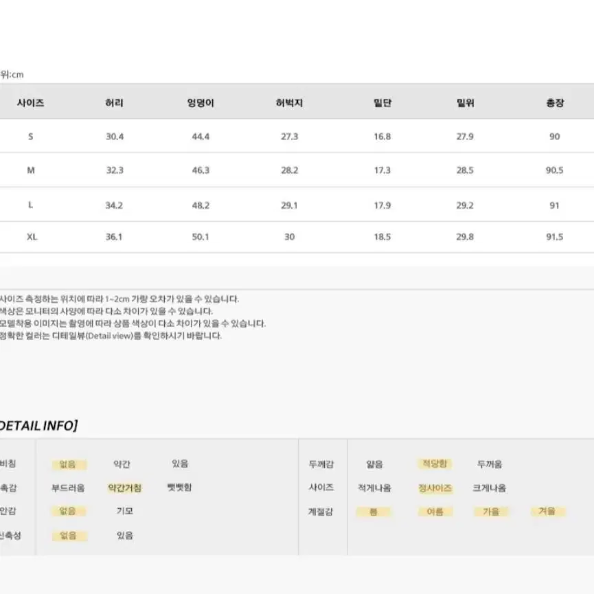 밀리언코르 일자 데님 팬츠 연청