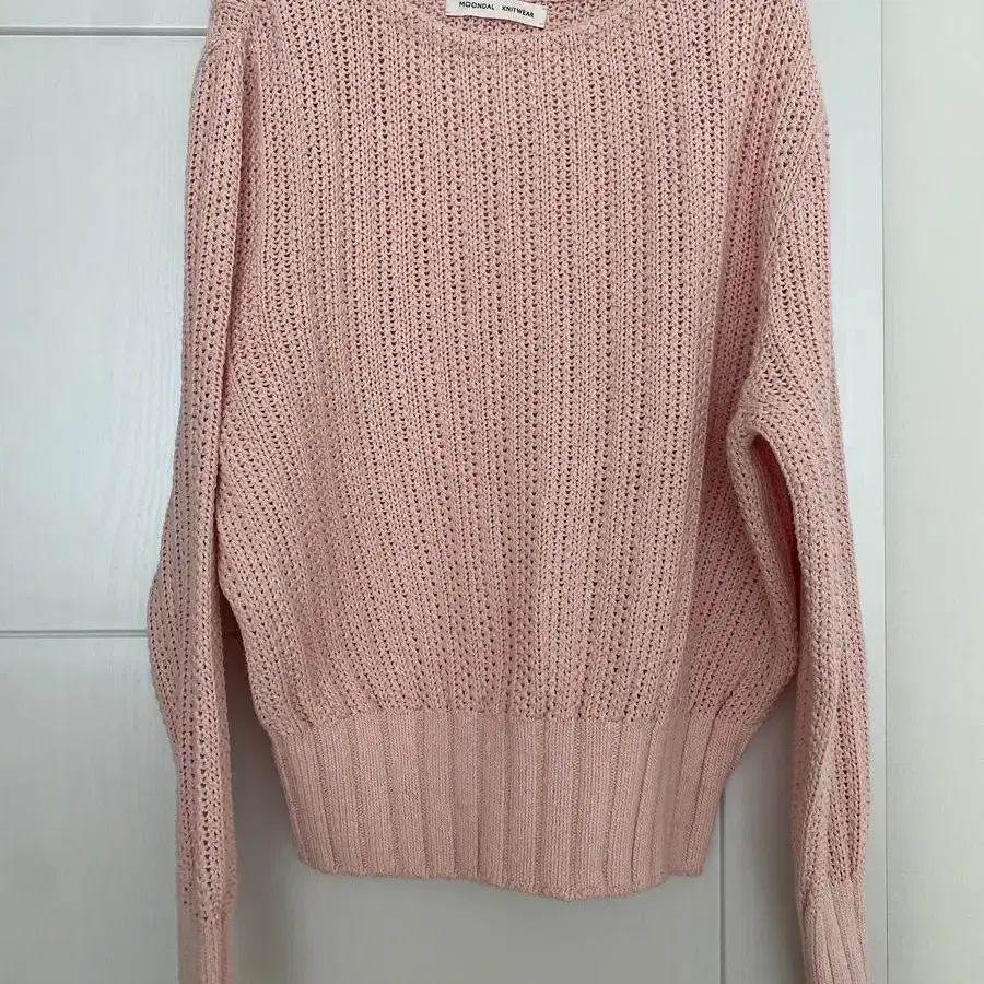 문달 fleur boat-neck knit(pink)