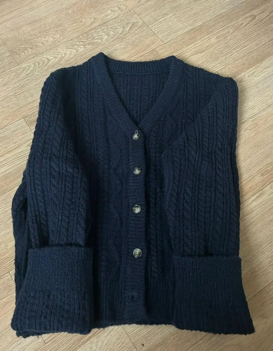 Navy cardigan