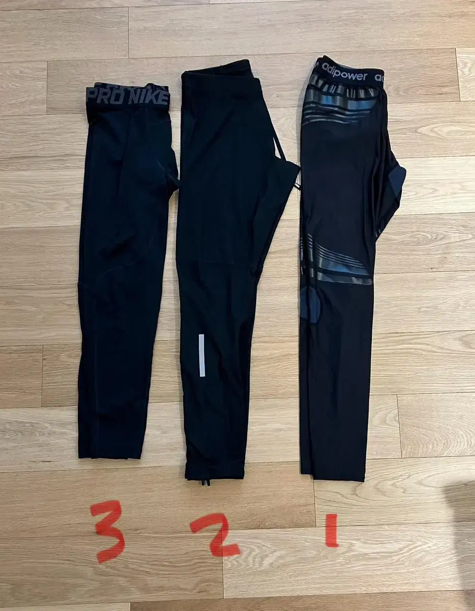 Men's Leggings (Adidas & Nike, L-XL)