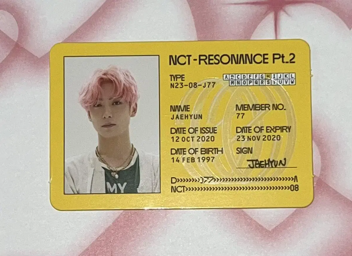 NCT Resonance Depot jaehyun sells IDPhotoCard