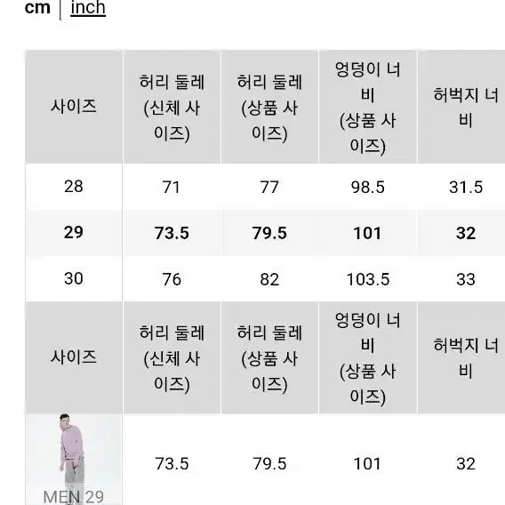 유니클로 와이드핏 진 그레이 (29)