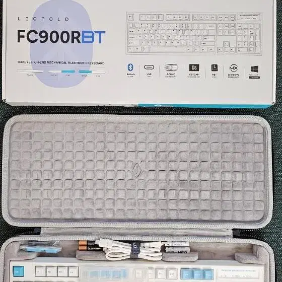 레오폴드 화이트민트 갈축 FC900RBT(유/무선, 케이스 증정)