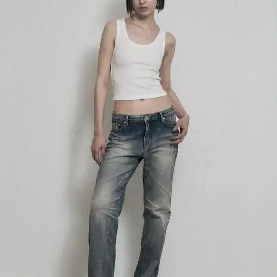 (새상품, L)보헴서 CRUMPLED WASHING DENIM PANTS