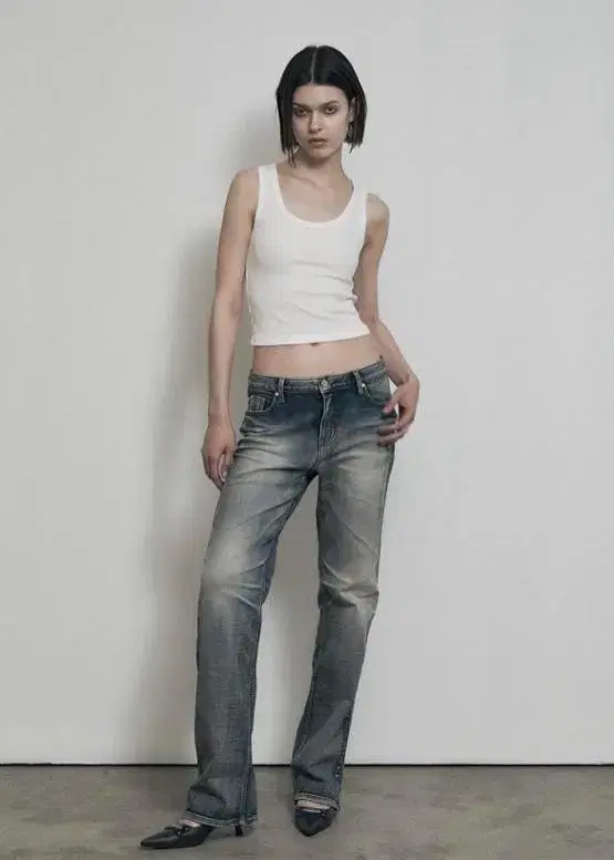 (새상품, L)보헴서 CRUMPLED WASHING DENIM PANTS