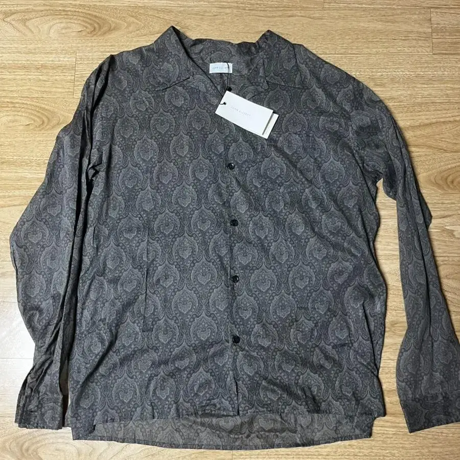 L) 존 엘리엇 grey seville shirts 페이즐리