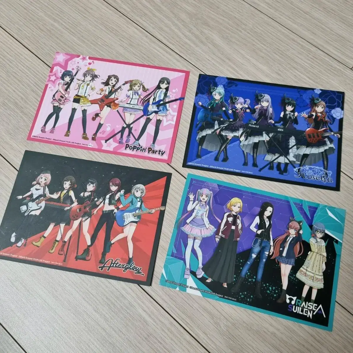 Bangdream Collab Cafe pre-order benefit Set