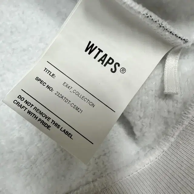 WTAPS 더블탭스 24ss 스웻맨투맨