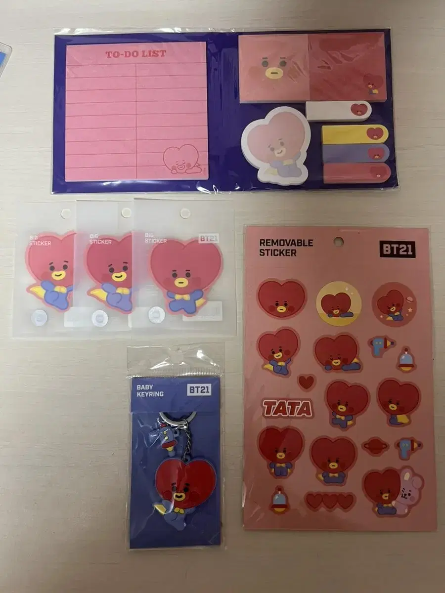 BT21 베이비 타타 스티커 & 메모지