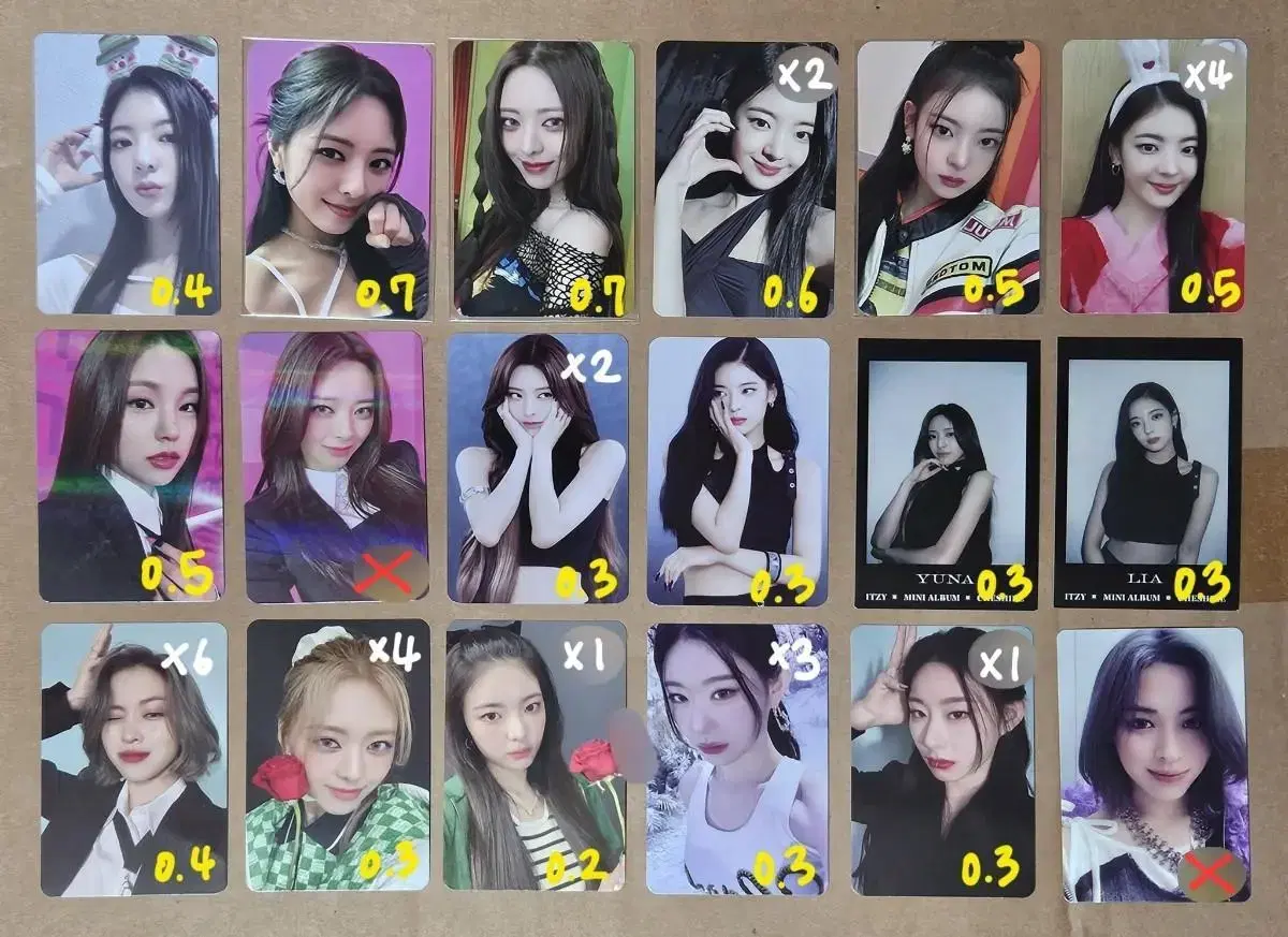 Itzy Cheshire cake photocard photocard unreleased photocard alfo album sell wts buncheol