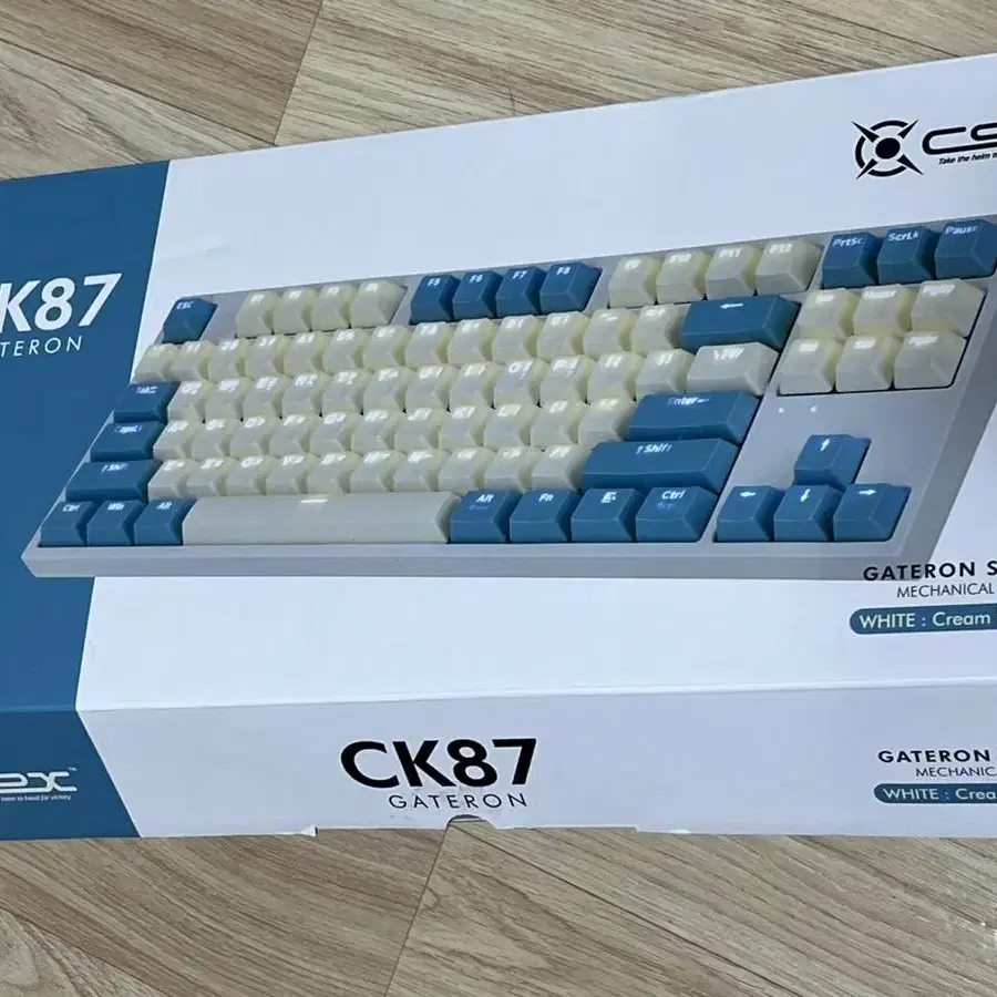 Cox ck87 게이트론 황축 텐키리스 키보드