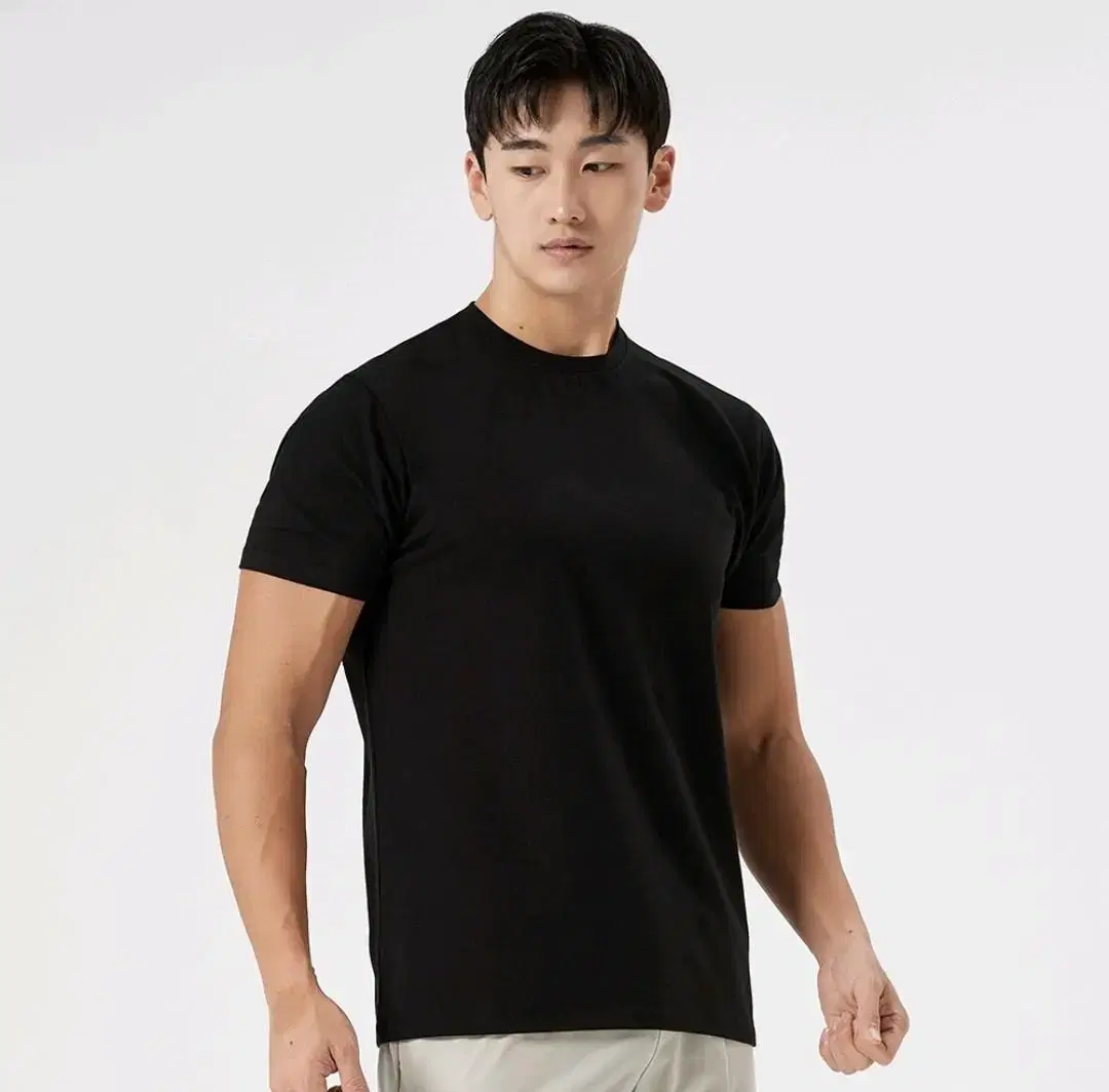 [XL] Hugborn Men's Daily Muscle Fit Plain Short Sleeve T-Shirt J-015