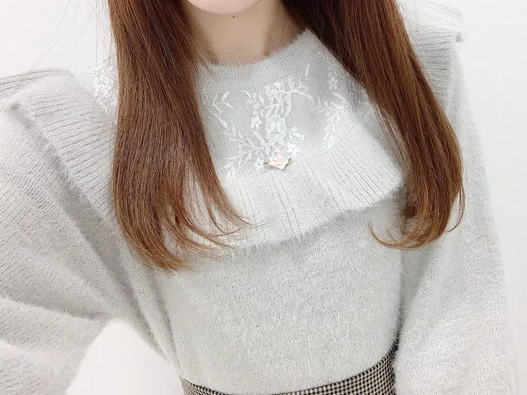 Evelyn Angora knit