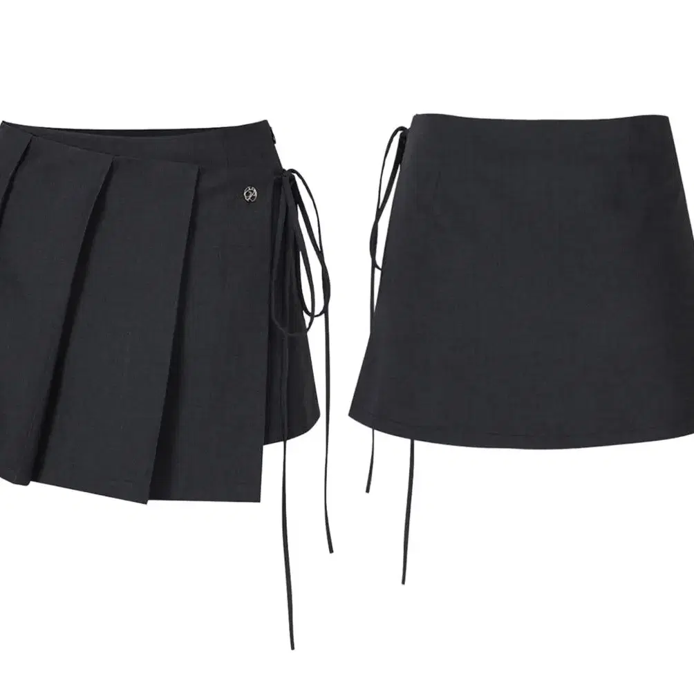 REI MINI SKIRT charcoal