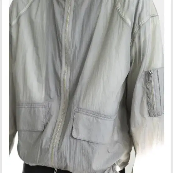 폴리테루 hand dyed parka grey