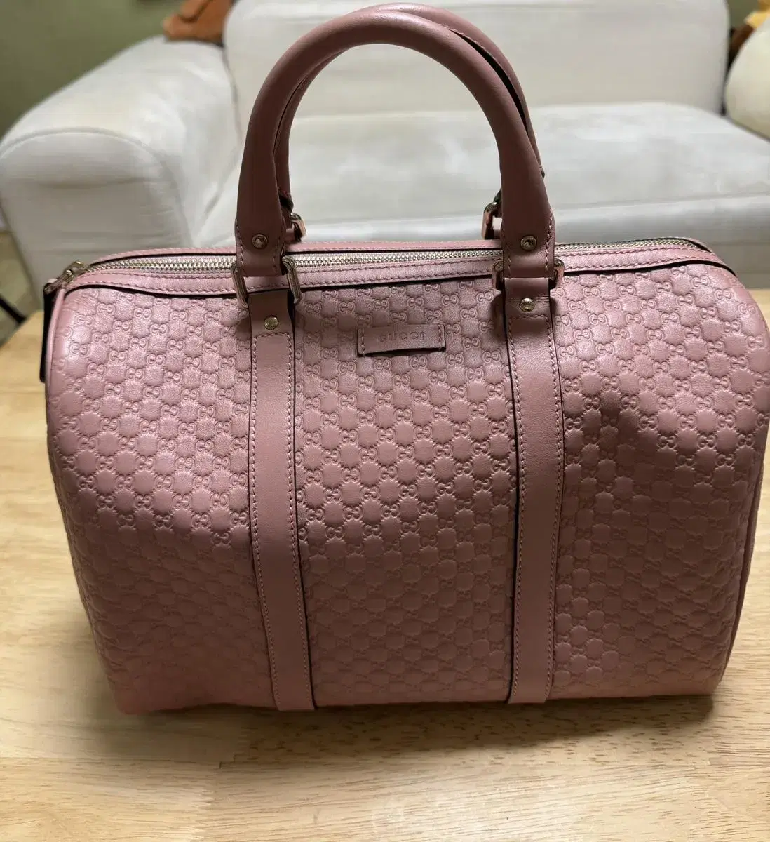 Gucci Microsima Boston Bag Pink