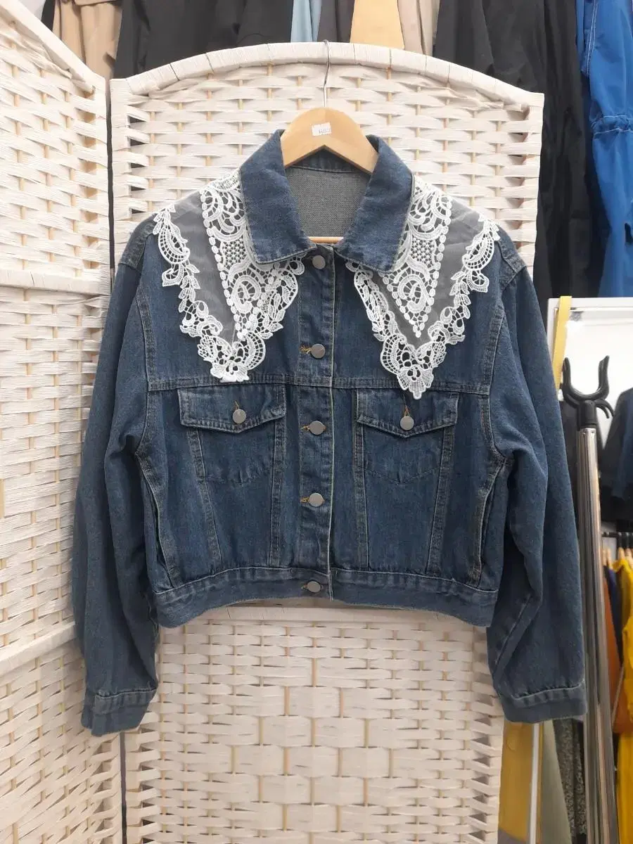 Lay Denim Short Jacket