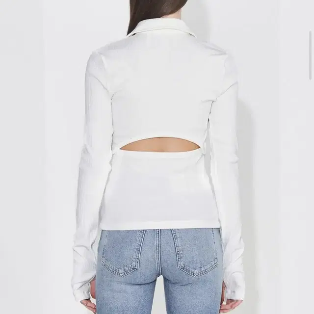 헬무트랭 Crop Cardi Top - White