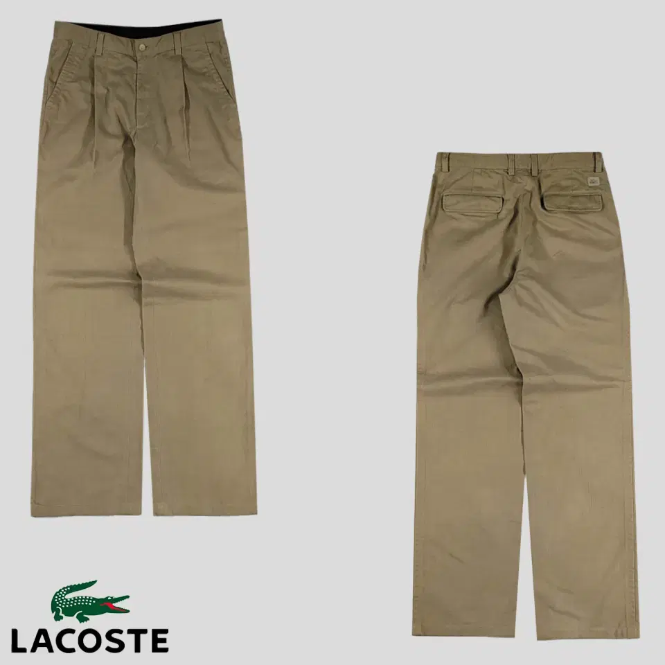 Lacoste Beige Patchwork Herringbone Pattern Cotton100 Amekaji Classic One Chin Cotton Bar