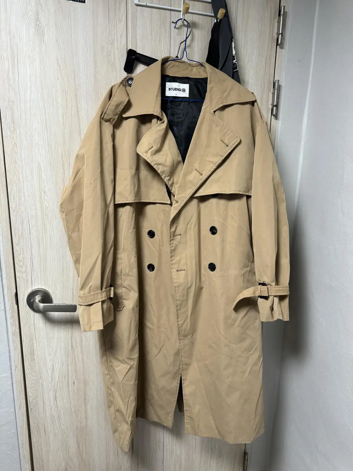 Men's Overcoat Trench Coat XL~.