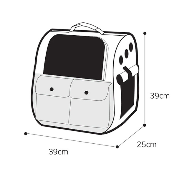 강아지 애완견 반려견 해외여행 비행기 반입가능 통풍 양면개방 백팩 배낭