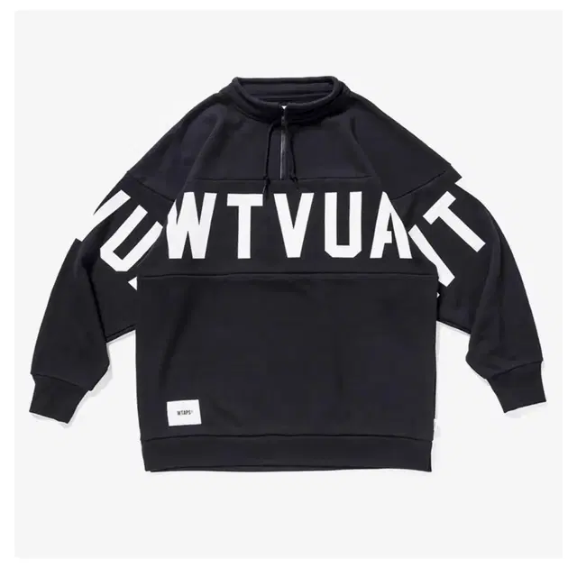 [XL] WTAPS 더블탭스 스텐실 미드 집업 블랙