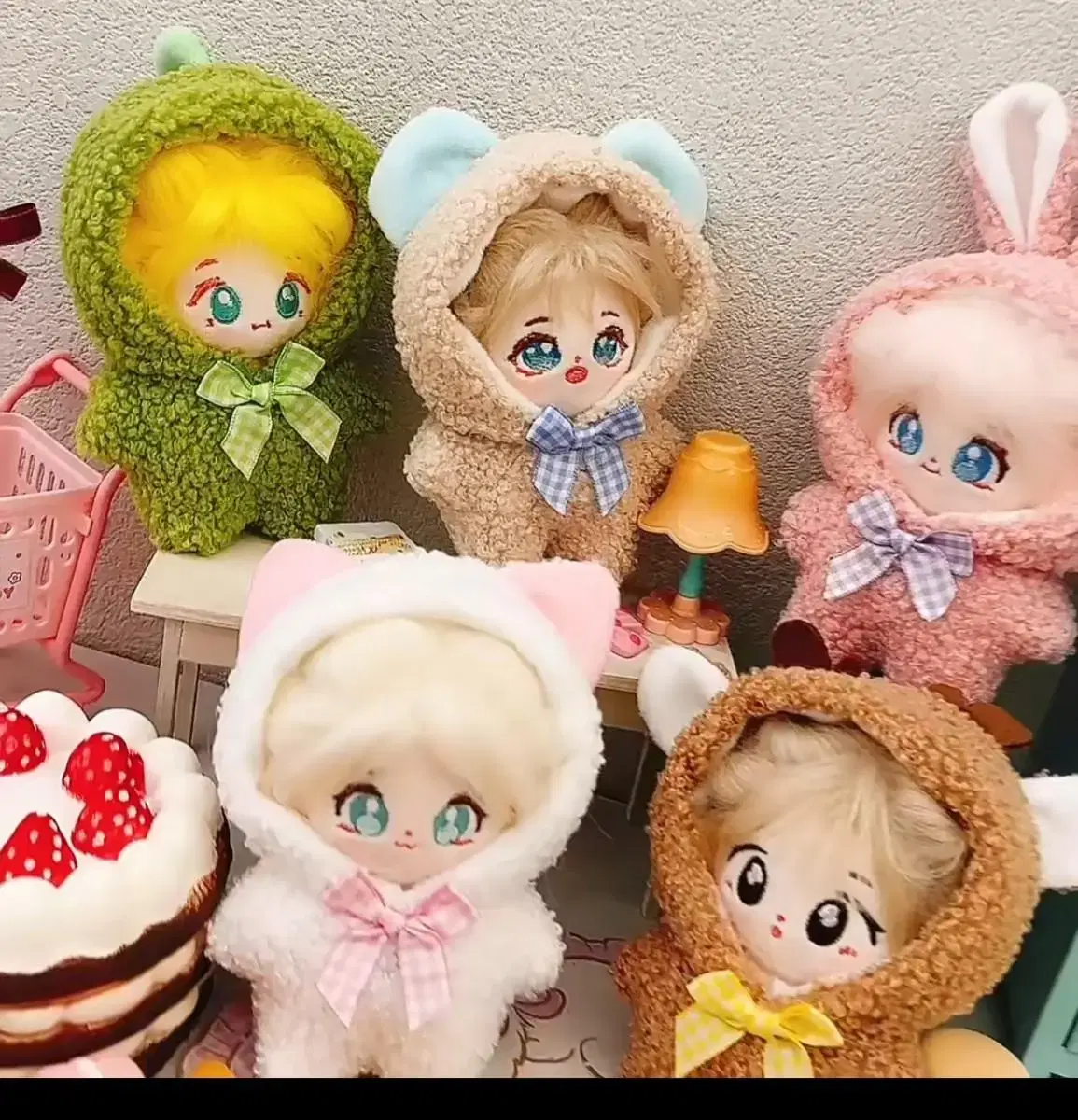 [NEW]10cm Poodle Poggy doll clothes All in One