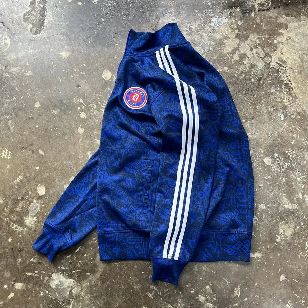 95) Adidas Detroit Tracktop Jersey Rare Jersey Track Jacket