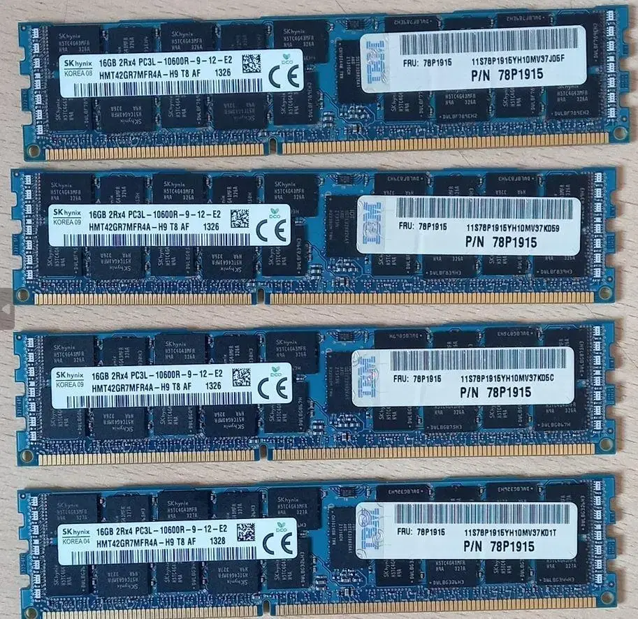 서버램 16gb ddr3 PC3L-10600R,pc3 메모리 ECC