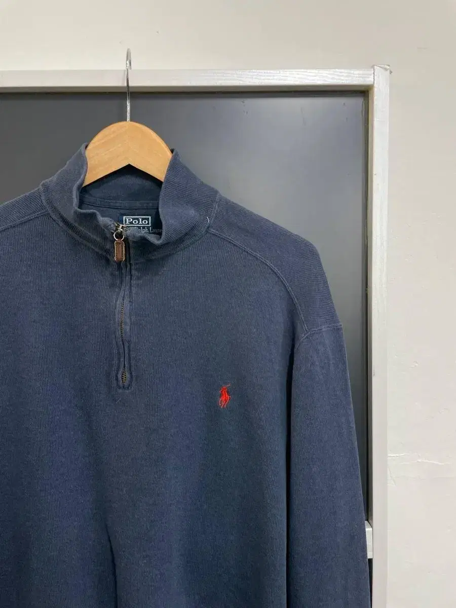 [L] Polo Vintage Vahn Zip-Up Knit