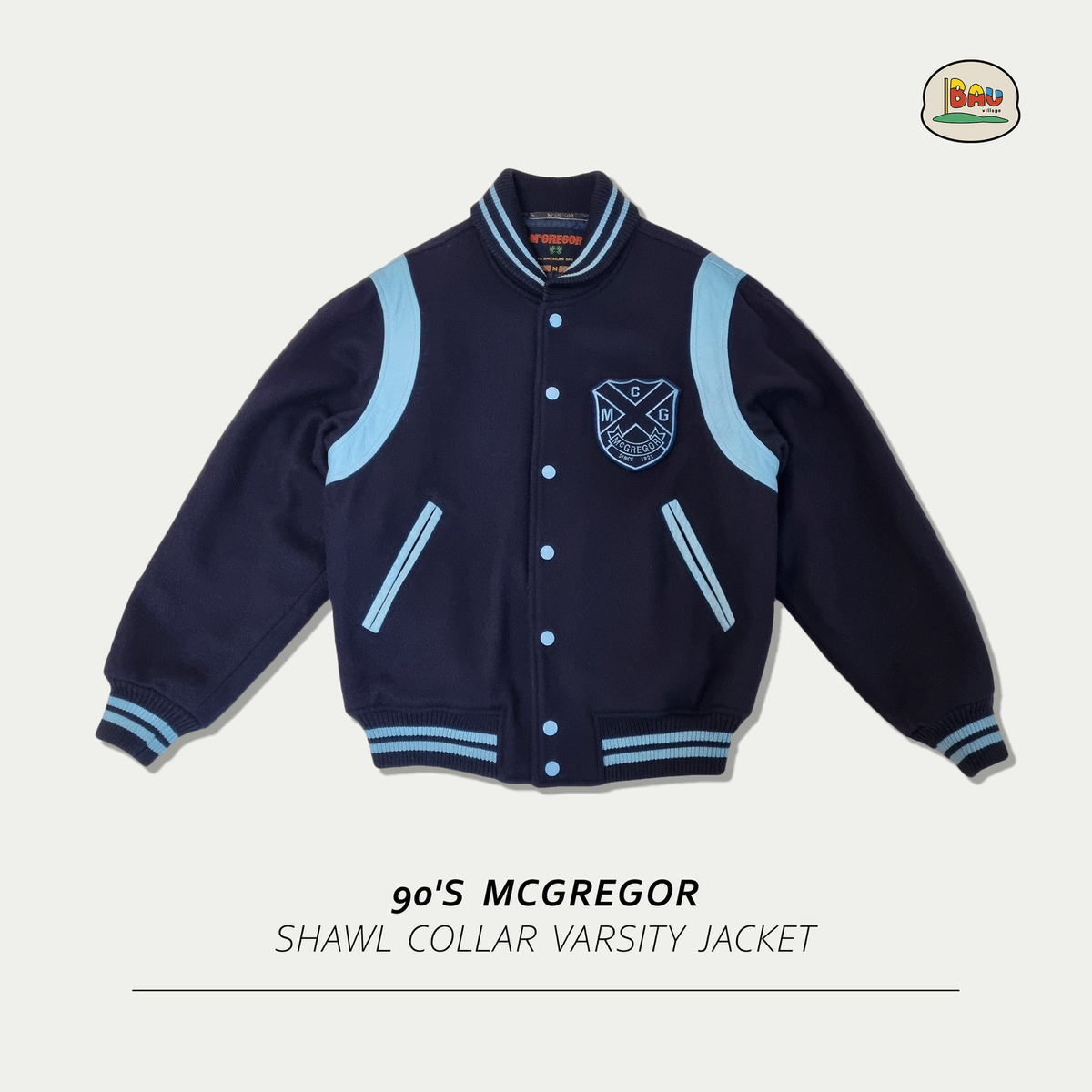 90s McGregor Shawl Kara Varsity Jacket