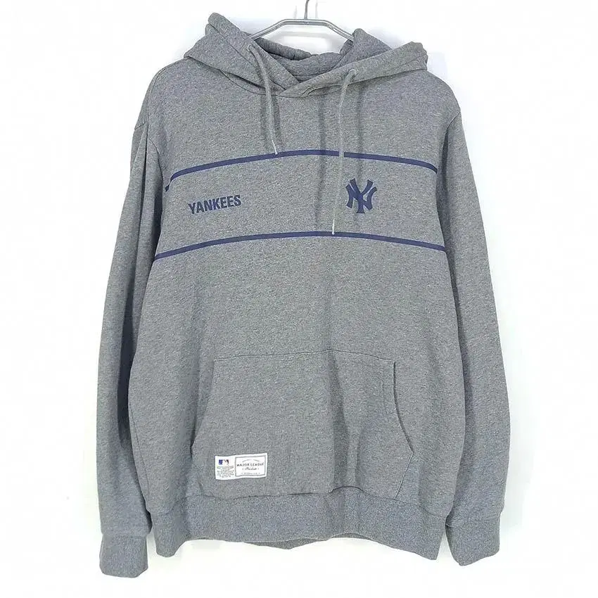 M.L.B. Men's Lined Yankees Hoodie Gray 105 (HU29642)