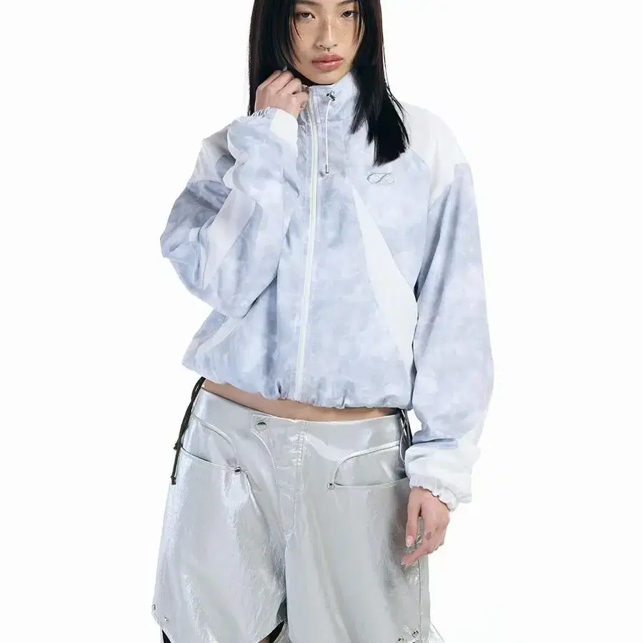 셋업이엑스이 Marble ripstop Windbreaker