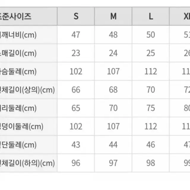 새옷) 스파오 디즈니 푸 반팔+긴바지 잠옷(m/xl)