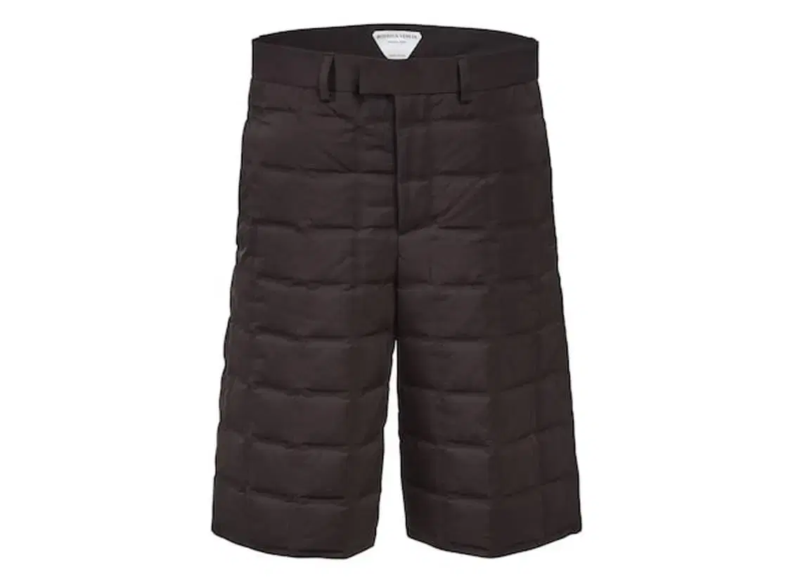 [M] Bottega Veneta Padded Shorts Dark Brown