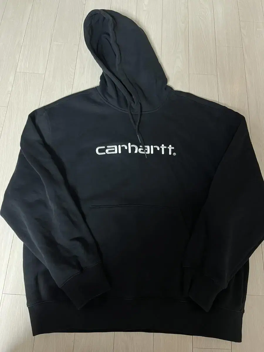 Hooded Calhart Sweatshirt Hoodie Black XL (Brushed X)