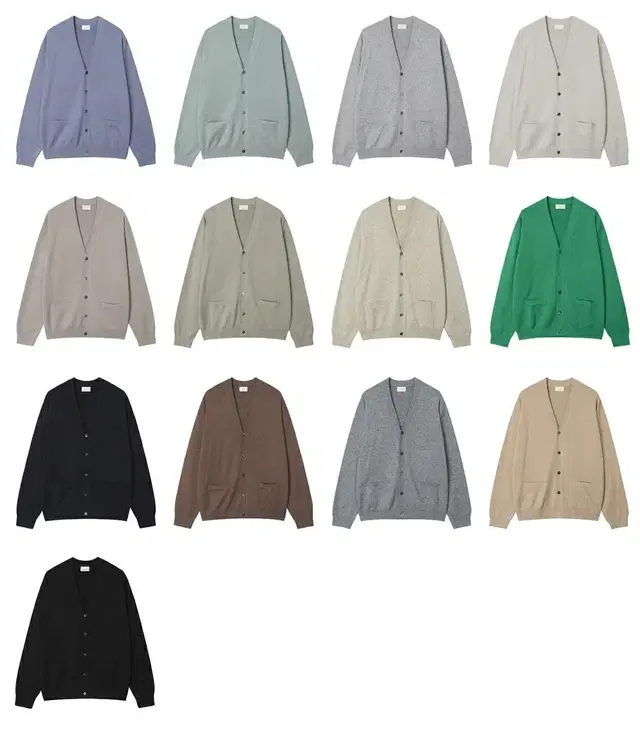 LAINE 워셔블 기획 가디건 13color