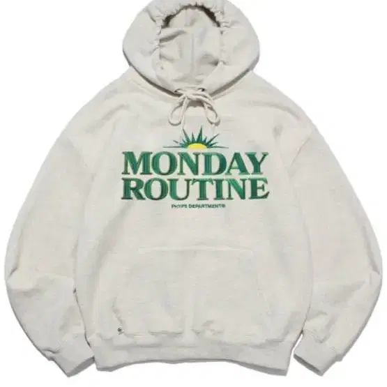 PHYPS MONDAY ROUTINE STITCH HOODIE 오트밀