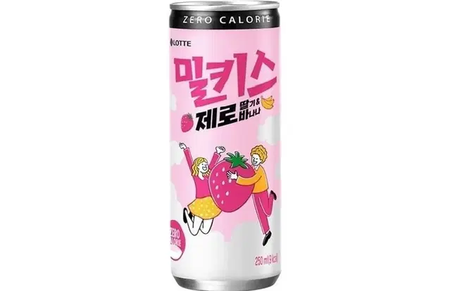 밀키스 제로 딸기 바나나 250ml 30개