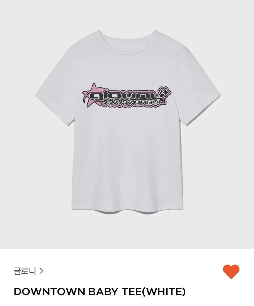 글로니 glowny downtown baby tee 반팔