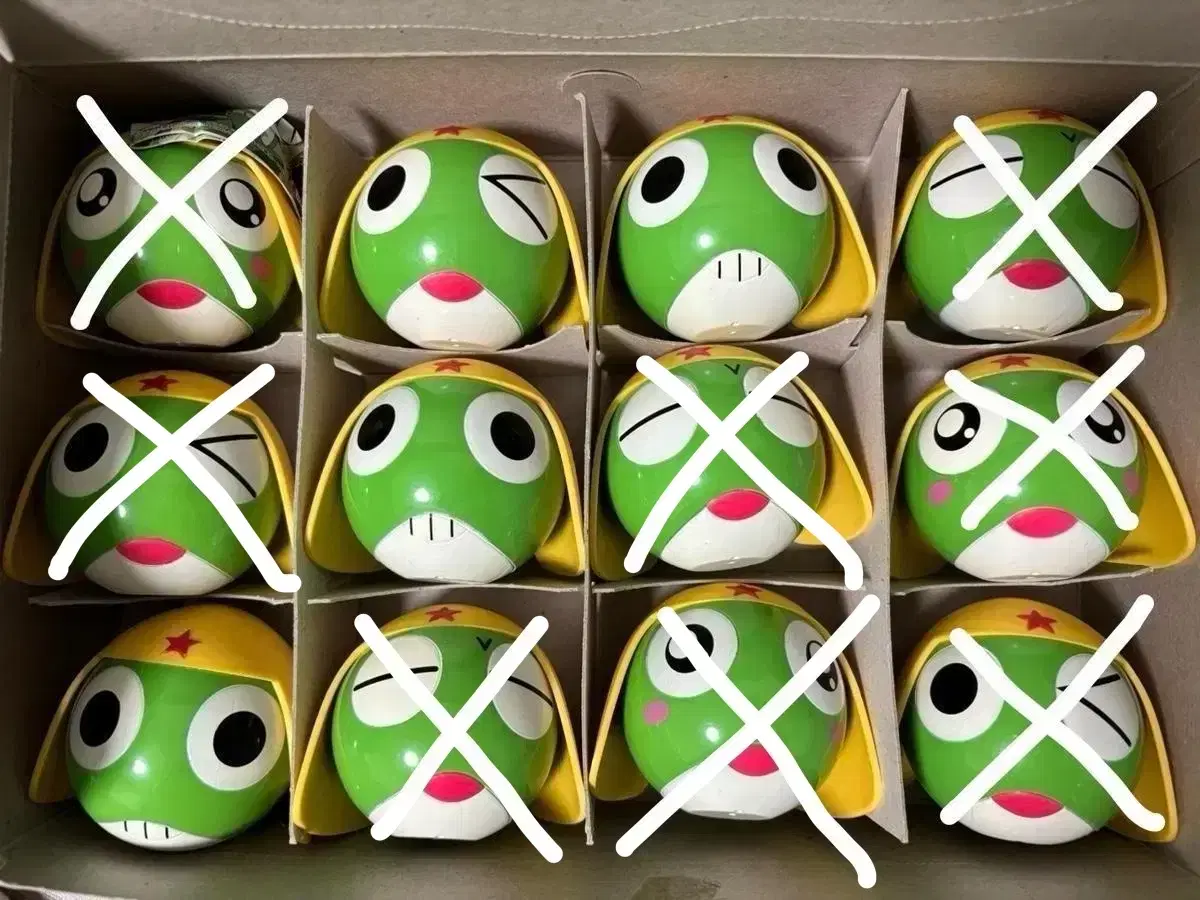 Keroro Head Face Figure Sold Individually