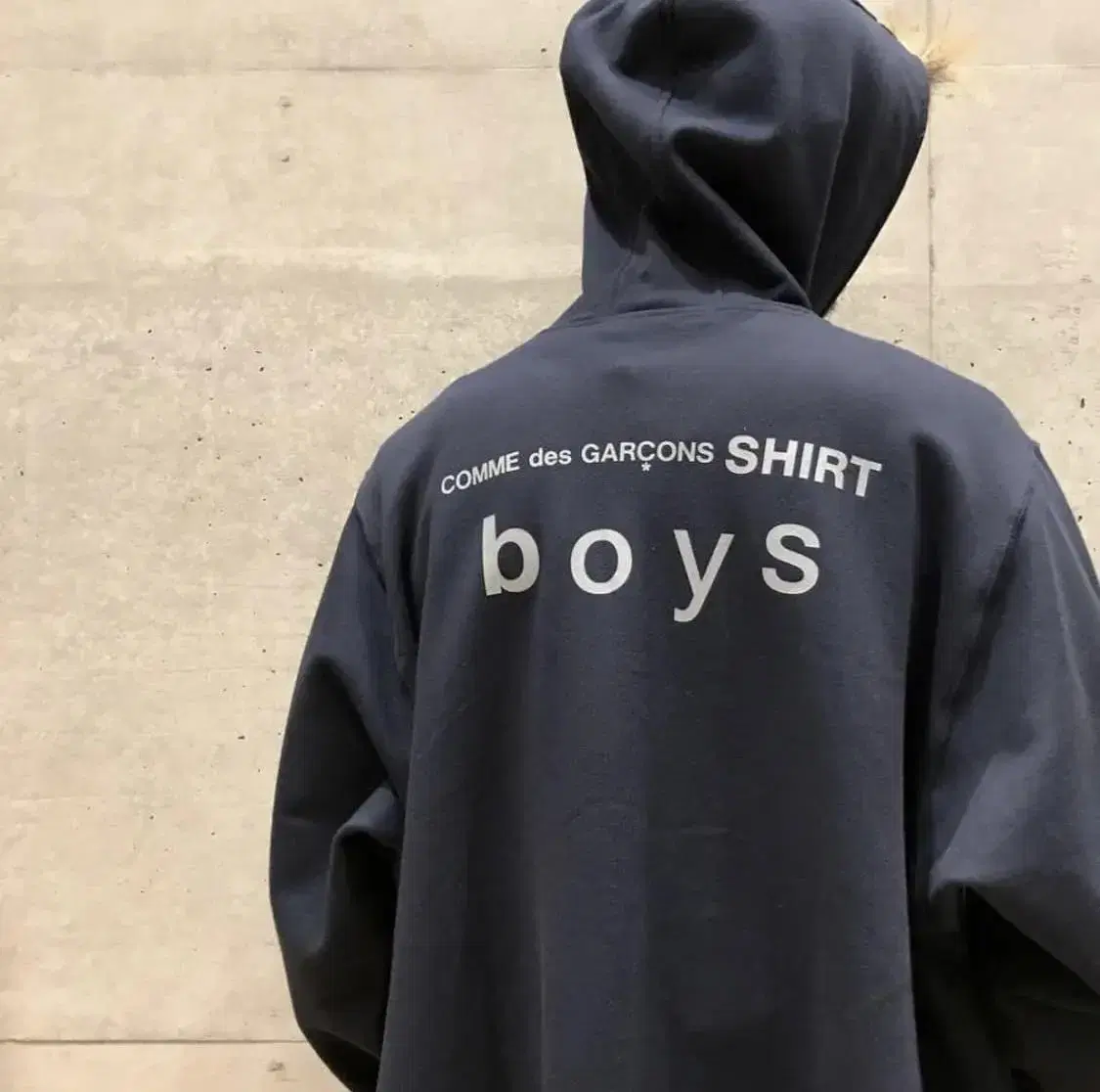 Comme des Garçons Song Shirt Boys' Hooded Zip-up L